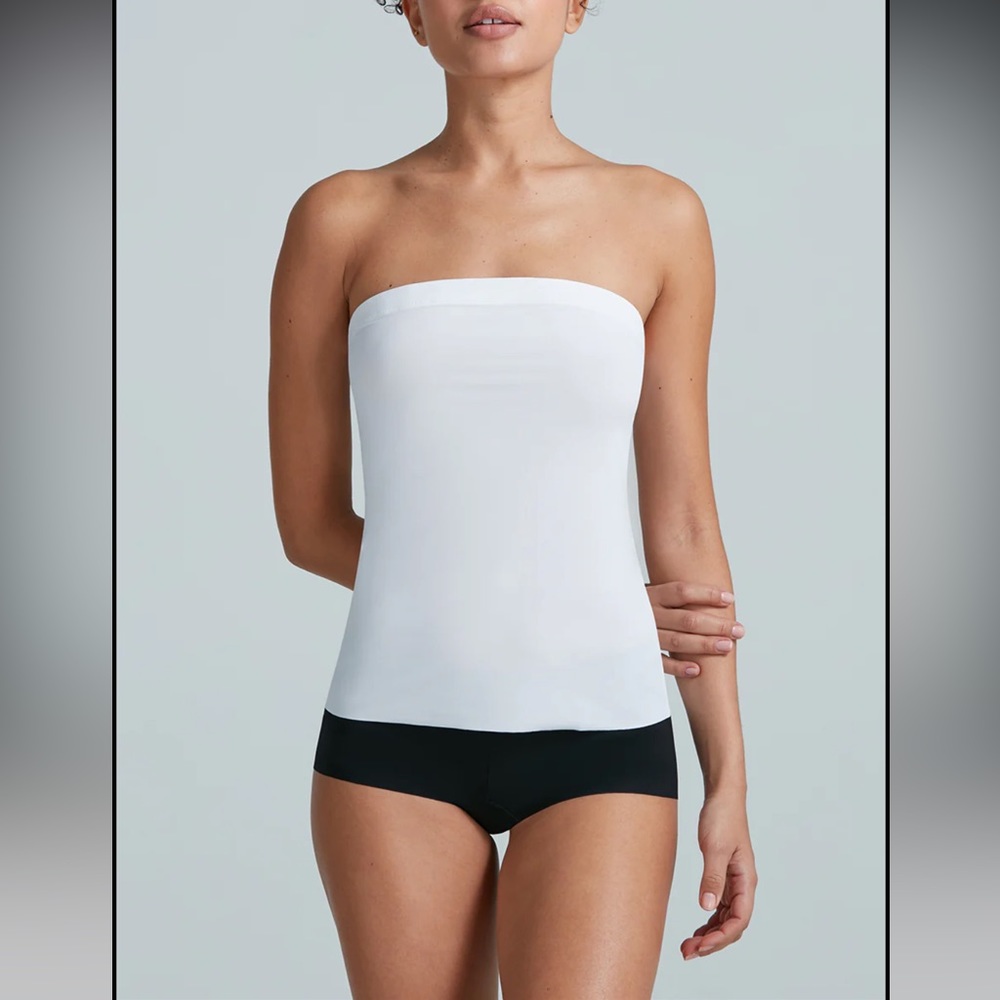 COMMANDO Wear Commando Strapless Classic Cami in White L/XL